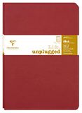 Clairefontaine 733072C Collectie Age Bag - Pak met 2 Geniete Schriften Duo Rood - A4 21x29-7 cm - 96 Pagina’s Gelijnd met Kantlijn - Wit Papier 90 g - Omslag Glanskarton met Lederkorrel