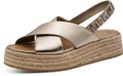 Tamaris - Dames - Plateau sandalen - Metallic - Maat 41