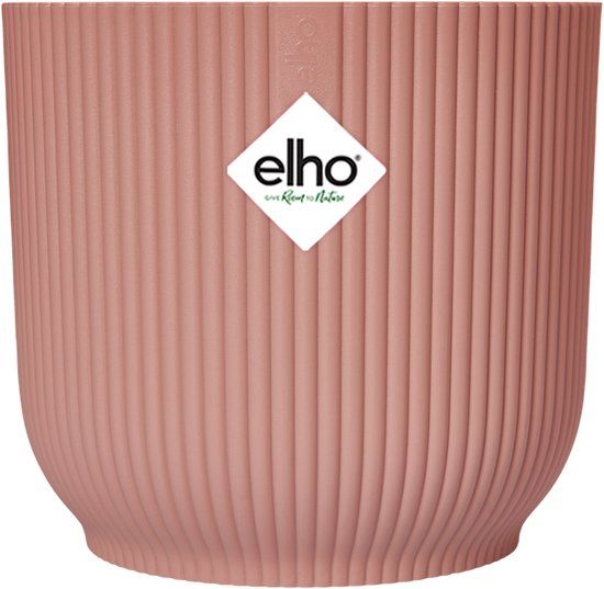 Elho Vibes Fold Rond 16 - Bloempot voor Binnen - Delicaat roze