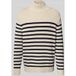 Tommy Hilfiger Heren Bretonse katoenen streep Mock Neck MW0MW41320 Pullover Sweater, bruin, M, Bruin (havermelk Htr/Woestijnhemel), M