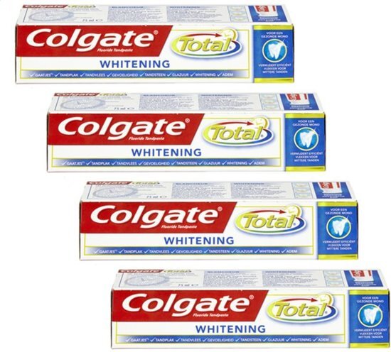 Colgate Total - Whitening - tandpasta - 4 x 75 ml