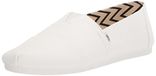 TOMS Alpargata Loafer Flat voor heren van gerecycled katoen, Wit, 43.5 EU