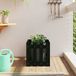 Maison Exclusive - Jardinière avec design de clôture à lattes, noir, 40x40x40 cm, en bois de pin