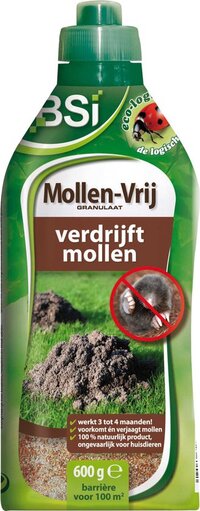 BSI Mollen-Strooigranulaat - 600 g - Tegen mollen in de tuin