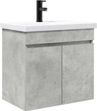 vidaXL Badkamermeubel met kraan Betongrijs 61 x 40 x 74,5 cm