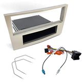 Sound-way 1 DIN Radiopaneel Frame Autoradio, Antenne Adapter Fakra, ISO Aansluitkabel, Demontage Sleutels, ondersteuning voor Opel Corsa, Zafira, Astra, Antara 2006