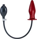 Mister B Opblaasbare butt plug harde kern - rood medium