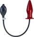 Mister B Opblaasbare butt plug harde kern - rood medium