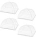 BeiJingLiangPinJiaZuoKeJiWenHuaFaZhanYouXianGongSi 4x Housse de nourriture - Maille pliable - Pour la protection des aliments - Blanc 32x32 cm