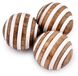 Boules décoratives en bois pour décoration intérieure, set de 3