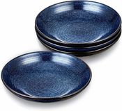 OEM Allecto plus - Keramische pastakommen set, rimpelingsschalen, vaatwasserbestendig, magnetronbestendig (blauw)