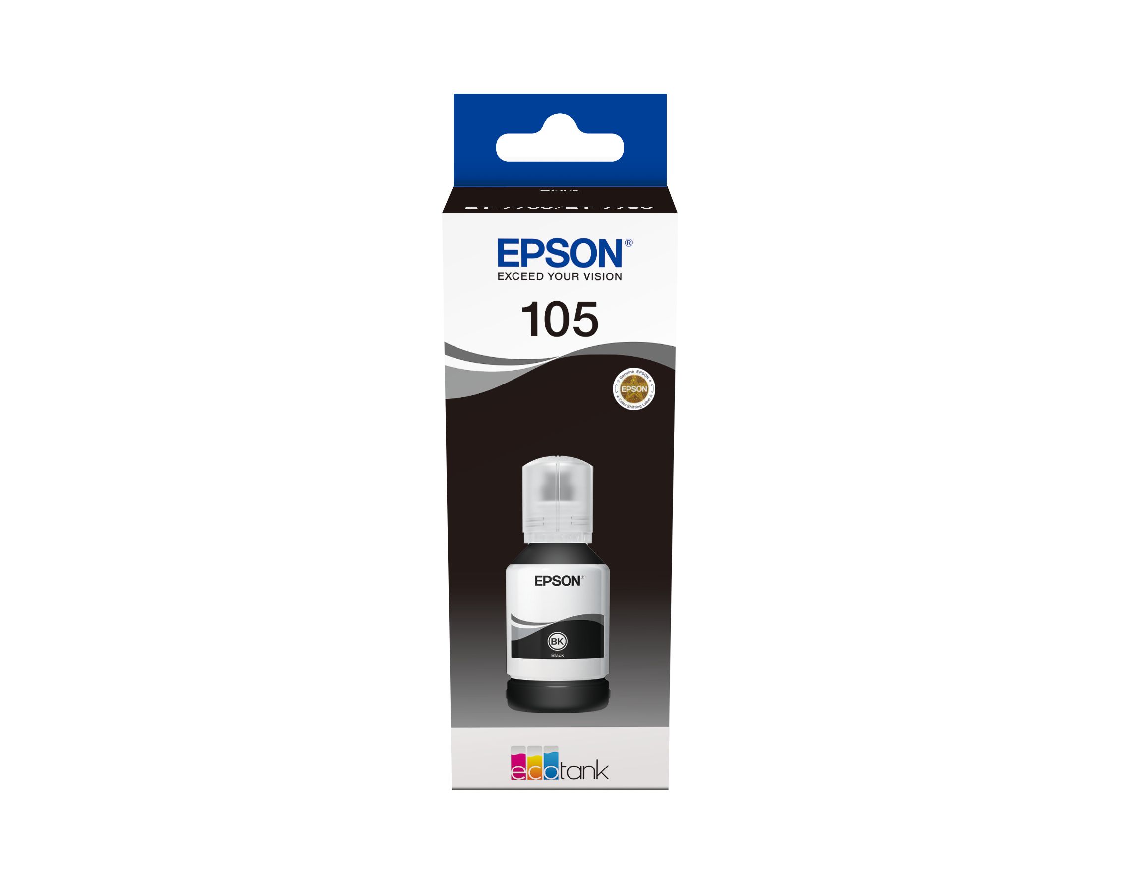Epson 105 EcoTank Pigment Black Ink Bottle - Original - C13T00Q140
