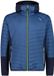 CMP Hybride jas met capuchon voor heren, blauw, maat 50, nylon, waterafstotend, PFC-vrij, Lente/Zomer 2023