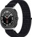 By Qubix Qubix - Nylon Sport Loop Bandje - Zwart - Geschikt voor Samsung Galaxy Watch Ultra / Ultra 2 - 47mm