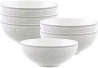 Villeroy & Boch Gray Pearl dessertschalen, set van 6, ø 13 cm