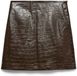 Vero Moda Jupe Vmcarly Hw Short Coated Skirt 10349333 Cocoa Brown Femme Taille - S