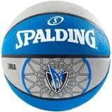 Spalding NBA basketbal Dallas Mavericks Blauw/Grijs Maat 7