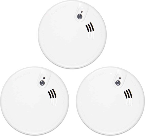 Firex KF20 4973 Rookmelder 230v 3pack NEN2555/Bouwbesluit/230v 9v Backup batterij