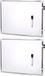 Concorde Magnetisch whiteboard - 2x stuks - met marker met wisser - 80 x 60 cm