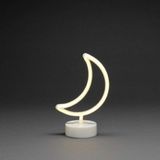 Konstsmide Led Lichtfiguur Maan met Timer op Batterijen