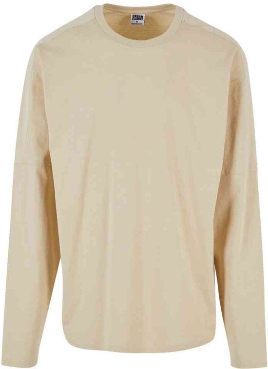 Urban Classics Raglan Back Longsleeve T-shirt - Beige - M - Men