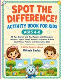 Spot the Difference Activity Book for Kids Ages 4–8