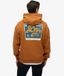 Superdry Homme Sweat à Capuche OverTaille Tap Room Brown Taille: M