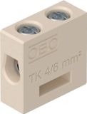 OBO Bettermann 7205700 TK 04 Keramiekklem Flexibel: - Massief: 4-4 mm² Aantal polen: 1 5 stuk(s)