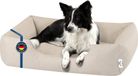 BedDog Medium Hondenbed – Hondenkussen - Hondenmand Hondensofa Wasbaar - Hondenbedden voor middelgrote honden - Hondenmand Alicante stof en Cordura - LIGHT-SAND (licht beige)