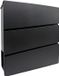 Merkloos Relaxdays Brievenbus met slot - 37,5x35,5x10,5 cm - zwart