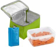 Bellatio Design Lunchtas / koeltas set - 3-delig - groen