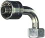 Gates Fluid Power 7100-19955-5 Slangfitting, 10G18FDLORX90 Mega krimp Din 24 Deg Cone Met O Ring, Light Series 90 Deg Swept Elbow, Vrouwelijk