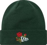New Era Rose Icon Cuff Knit Beanie Hat 60580736, Unisex, Groen