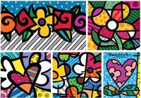 Bluebird Puzzle Romero Britto Collage Hearts and Flowers 1500 pièces