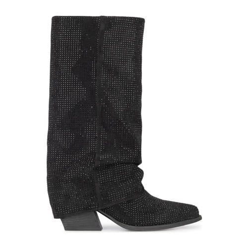 POSH by Poelman Lois cowboylaarzen met studs zwart