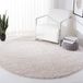 Safavieh Augustus Shag Collection AUG900D massief 3,0 cm dik vloerkleed, 3' x 3' rond, beige
