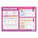 Daydream Education Oplossingsvergelijkingen | Wiskundediagrammen | Glanzend Papier 594 mm x 850 mm (A1) | Wiskundediagrammen voor de Klaslokaal | Educatieposter