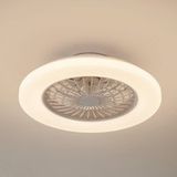 Lindby LED plafondventilator Vedin, wit, DC, Ø 49 cm, CCT