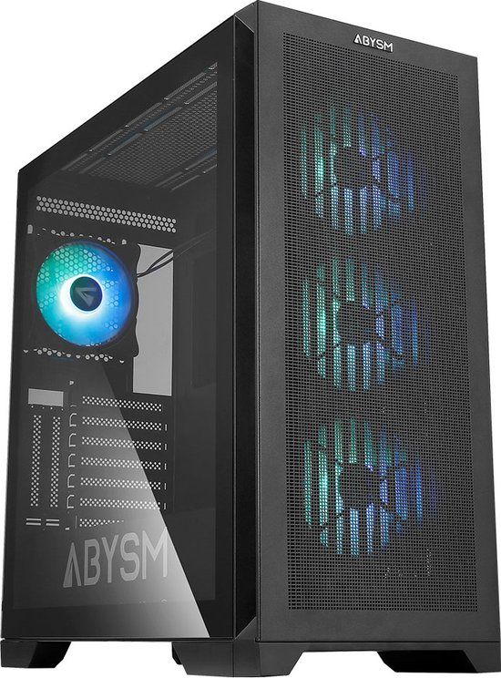 ABYSM Danube Mura BX300 Black ARGB Tower Zwart