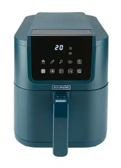 Bourgini Slimfit Airfryer XL - Heteluchtfriteuse - 5 liter - Blauw