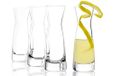 Topkapi Tiki Yuna Shotglazen, borrelglaasjes 5 cl voor geflambeerde dranken, tequila, wodka, rum, jenever, raki, sambuca, ouzo uit de Tiki Bar serie, 4 stuks