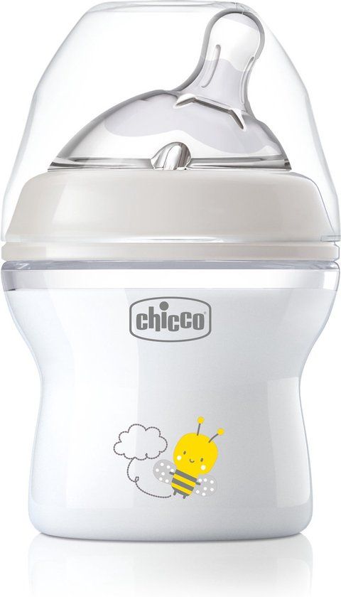 Chicco Natural Feeling Baby Bottle - 150ml - 0-6 Months - Anti-Colic - BPA Free