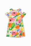 Desigual Vest_campo 3033 Roze Fluor robe fille