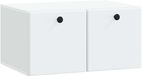 vidaXL Meuble TV mural 59,5 x 41 x 30 cm Blanc Bois transformé