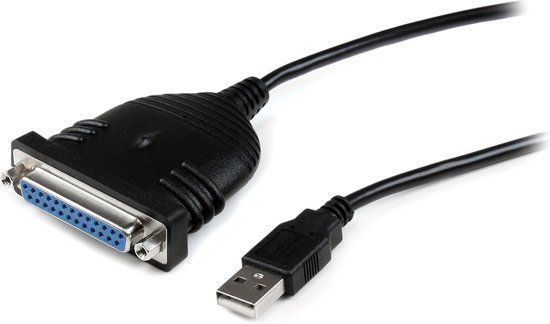 StarTech.com USB naar DB25 Parallel Printer Adapterkabel - 2m - Zwart
