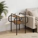 Maison Exclusive - Table basse, chêne artisanal, 40 x 40 x 51 cm, fibre de bois
