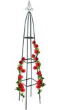 Merkloos / Sans marque Relaxdays 6 x Obelisk Rankhulp - Metaal - 2 Meter - Rozenboog - Klimplanten