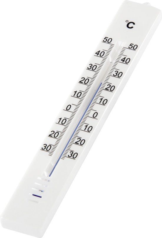 Hama Binnen-/buitenthermometer - Analoog - 18 cm - Wit