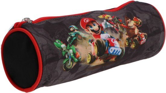 Super Mario etui - Zwart, Polyester, Soft case