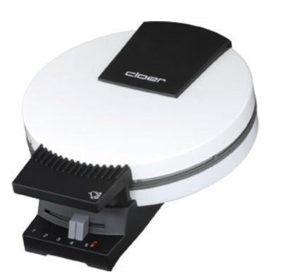 Cloer 281 Wafelijzer - 800W - Zwart/Wit